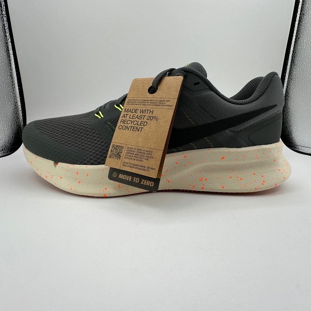 Nike Run Swift 3 Mens Running Shoes Mens 13 Iron‎ Grey-Orange HV5226-068 NEW - Picture 3 of 13